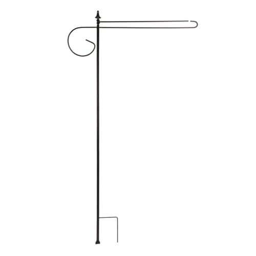 Briarwood Lane 3 Piece Wrought Iron Wrap-Around House Flag Stand x Hardware