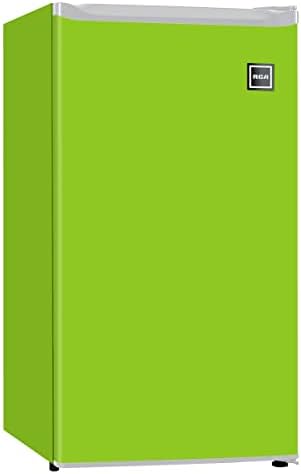 RCA RFR321-FR320/8 IGLOO Mini Refrigerator, 3.2 Cu Ft Fridge, Lime