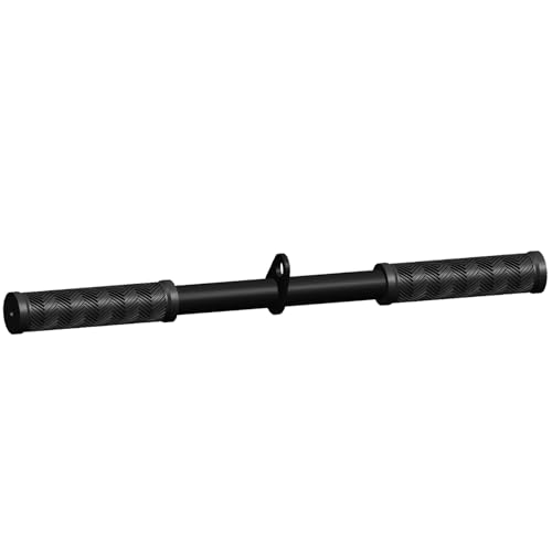 Fitarc Straight Bar Cable Attachment with Fixed Ring, Non-Slip Tricep Bar for Tricep Pull Down Attachment, Lat Pull Down Bar for Home Gym Equipment, Lat Pulldown Attachments and Cable Attachments for Gym