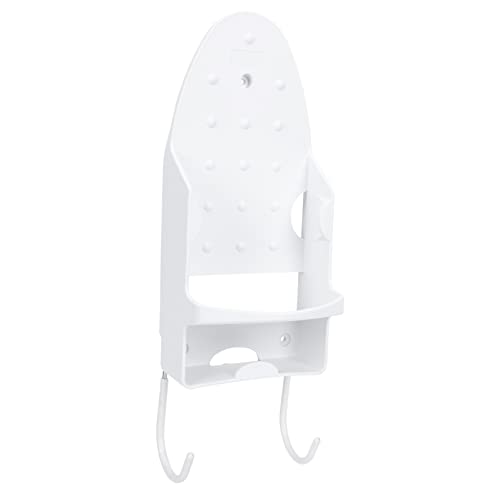 Zerodeko Bathroom Ironing Board Shelf Electric Iron Wall Stand Two-one Iron Holder for Space-Saving Storage and Easy Access to Ironing Board for Laundry Rooms and Bathrooms