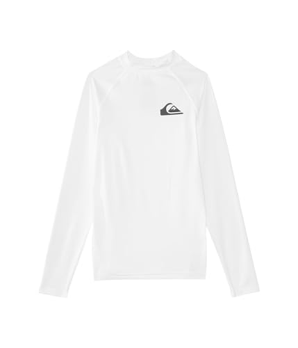 Quiksilver Boys' Everyday UPF50 Long Sleeve (Big Kids), White