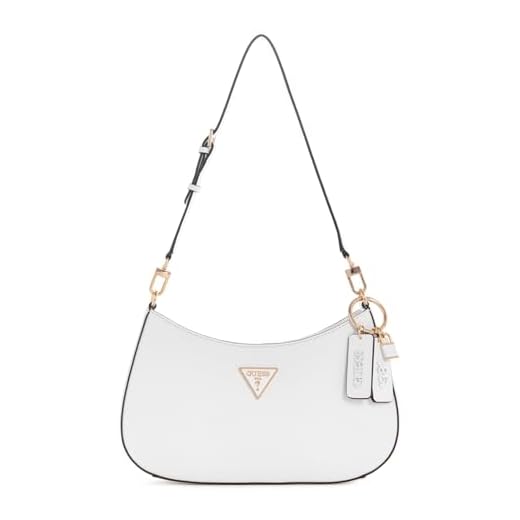 GUESS Noelle Top Zip Shoulder Bag, Women, Blanco, One Size