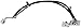 Dorman H620287 Front Driver Side Brake Hydraulic Hose Compatible with Select Ford Models