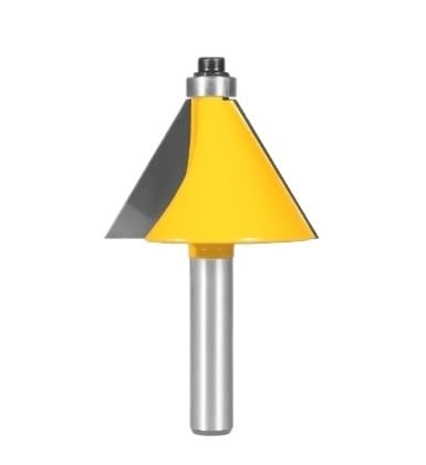 Frezy do formowania krawędzi z fazą, Frez do obrzeży fazowanych 3 szt. 8 mm 15-22,5-30 stopni drewna Młyn czołowy(3pcs 8mm shank)