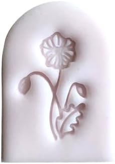 Flower 4 Fondant Embosser or Cookie Stamp with handle image 4