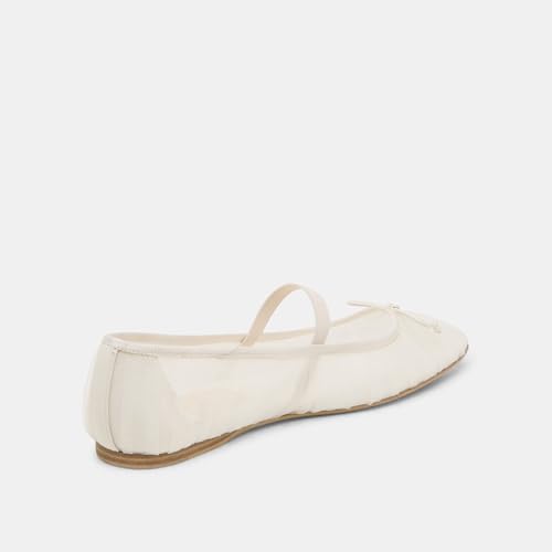 Mesh Mary Jane Ballet Flats for Women Square Toe Bow Tie Ballerina Flats Casual Comfortable Cute Ballet Flat Shoes2