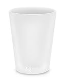 SILIPINT Silicone Half Pint Glasses, Squishy Kids Cups and Adult Cups, The Original Unbreakable Silicone Half Pint Glass, Patented Unbreakable Glassware for Juice and Water Also Beer and Wine and More, Drinkware That is Heat Safe and Freeze Safe, Frosty White, 8-Ounce