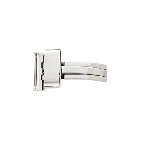 Jewels By Lux 22mm Chrome Butterfly Style Deployment Buckle