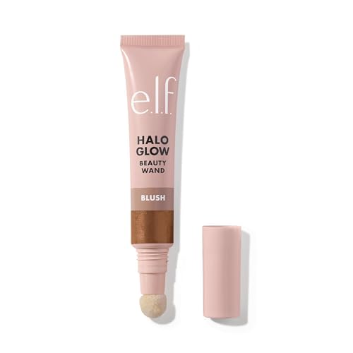 e.l.f. Halo Glow Blush Beauty Wand, flüssiger Rouge-Stab für strahlende, errötete Wangen, mit Squalan infundiert, Vegan & Tierversuchsfrei, Magic Hour