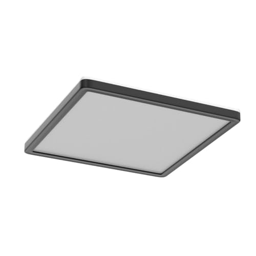 B.K.Licht I Lámpara de techo LED RGB I Panel LED ultra plano I Cambio de color I Lámpara de techo RGBW regulable I Iluminación indirecta I Mando a distancia I Negro - imagen 4