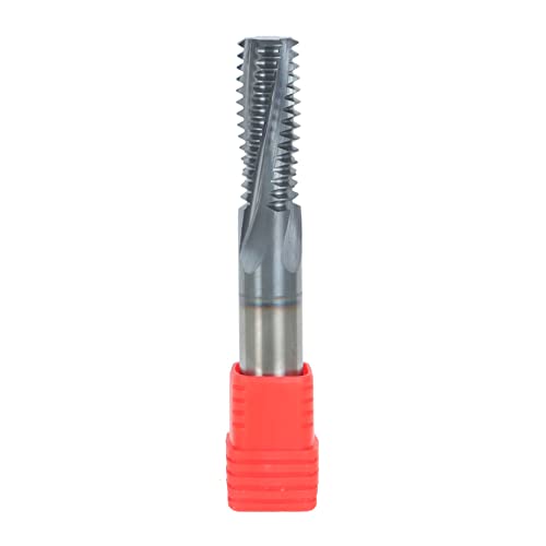 Image of kimllier 5 /8-11 Carbide Helical Flute Thread Mills 4 Flute 0.490 Inch Cutting Diameter 3-1 /2 Inch Overall Length, Carbide Thread Mill TiALN Coated