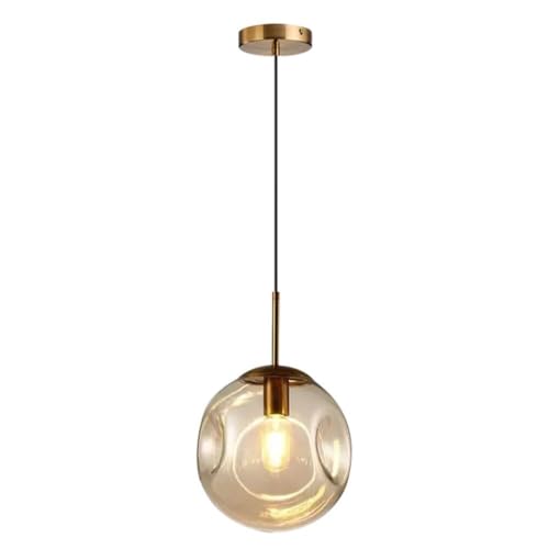 Lámparas de techo minimalistas con cristal esférico de alta gama y diseño moderno de moda