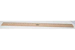 M+R Holz Lineal 40cm Buche Metalleinlage