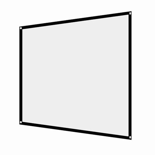 MAGT Écran De Projecteur, Toile Videoprojecteur Pliable 4:3 Écran De Projection Blanc sans Plis Portatif pour Cinéma en Plein Air (60 Pouces)
