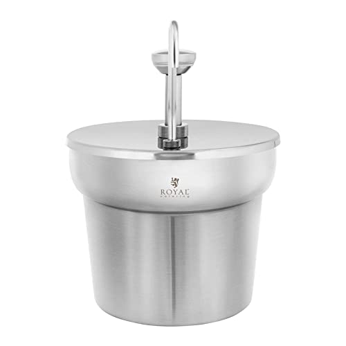 Royal Catering RCSW-09 sausdispenser roestvrij staal 6,6 l pompdispenser doseerdispenser mosterddispenser - Afbeelding 6