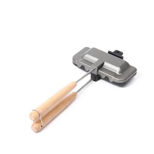 Double-Sided Hot Sandwich Maker, Hot Dog Toaster With Removable Handle, Nonstick Sandwich Baking Pan, Double Sided Frying Pan For Breakfast Double Color