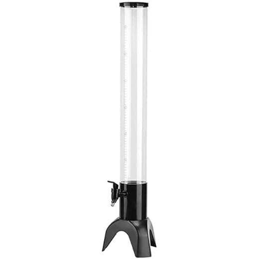 Paulsons HospitalityBeer Tower, 3LTower Dispenser with Ice Tube, Tabletop Beer Dispenser for Parties Bars Pubs Restaurants Pack of 1Pc