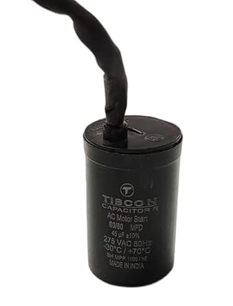 Mickko 60 MFD 440V Tibcon Capacitor for Air Conditioner (Split & Window Air Conditioners) 1.5 Ton & 2 Ton Air Conditioner (60/80 Motor Start Capacitor) 2