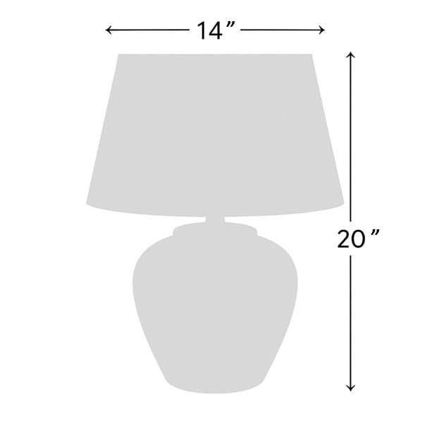 Nourison Home 20" Sand (Light Beige) Ceramic Pot Table Lamp for Bedroom, Living Room, Console, Entryway - Image 3