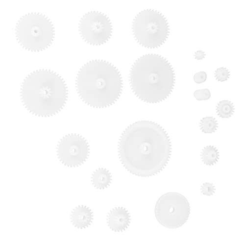 ERINGOGO 116pcs Plastic Gears DIY Toy Car Gear Set Reduction Worm Single Double Reduction