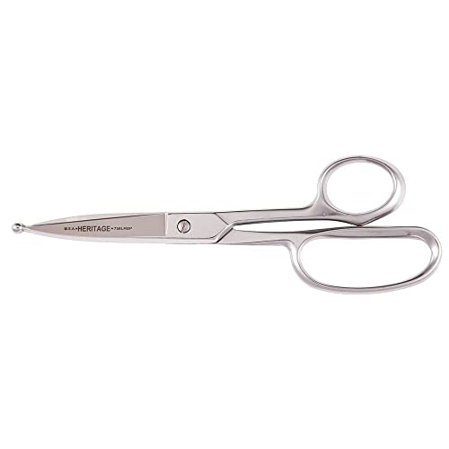 Ciseaux Klein Tools G758lrbp en acier inoxydable de 22,9 cm à grande bague