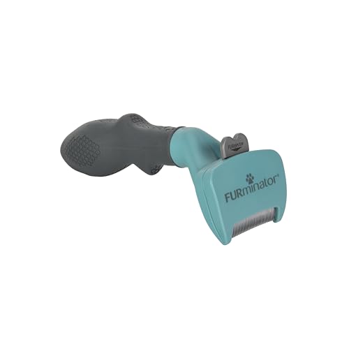 Image of FURminator deShedding Tool For Small Cats, Long Hair, Removes Loose Hair From Shedding