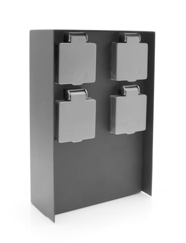 Enchufe de jardín de acero inoxidable LED Universum IP44 exterior 4 vías antracita