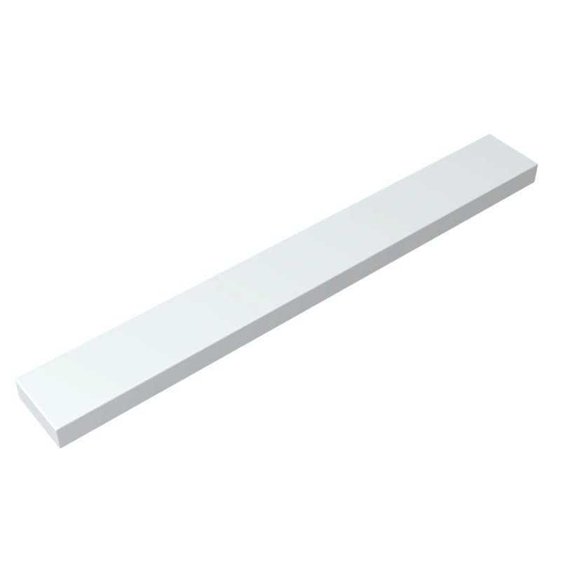 XYEIUGO 4162 Foundation Plate Tile 1x8 with Groove, Milky White, 50 PCS — image 1