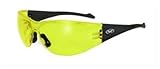 Global Vision Eyeware Full Throttle Safety Sunglasses Black Frame Yellow Lens