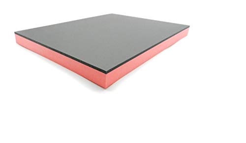 (64,96 €/m²) Werkzeugeinlage Systemeinlage schwarz/rot (ca. 400 x 600 x 30 mm) Universaleinlage