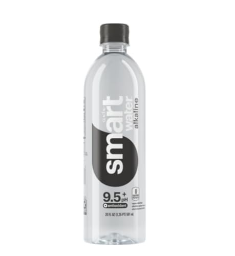 Smartwater Alkaline Water with Antioxidant, 20 Fl Oz, 24 Count