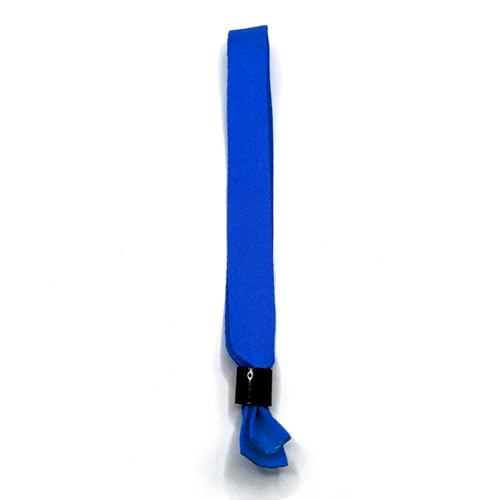 50 Stück Stoff Armbänder - ID-Armbänder für Veranstaltungen (blau)