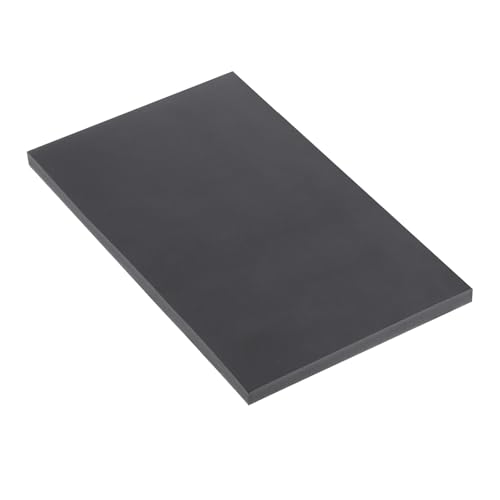 Image of Expanded PVC Plastic Sheet 0.6 inch Thick, 6 inchx12 inch Lightweight Rigid Foam Sheet, [for Crafts Signage Displays Digital Screen Printing] - Black / 1 Pcs
