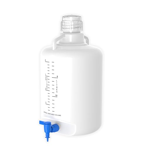 United Scientific? HDPE Carboy 20���b�g�� �X�s�S�b�g�t���A�ϖ�i�������p�e��AUSP�N���XVI BPA�t���[�A�R��h�~�N���[�W���[