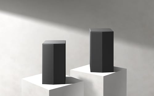 Image of LG SPT8-S, 100W, 2.0 Channel Soundbar Rear Speaker Kit for S70TY, SQ70TY, SG10TY, S77TY, S90TY Soundbar Models., Powerful and Wrap-Around Sound, Design Fits Your Space, Black