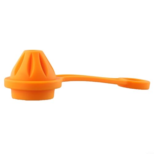 Tapa de goma para regulador de buceo, evita la suciedad y el agua para la primera etapa DIN a adaptador de yugo (naranja)