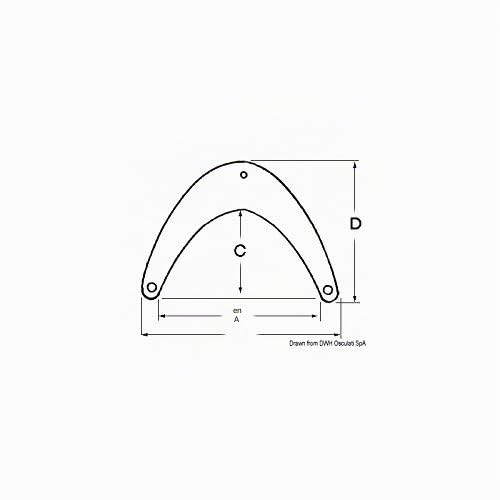 OSCULATI Pare-battage défense d'étrave - 3 Tailles Disponibles