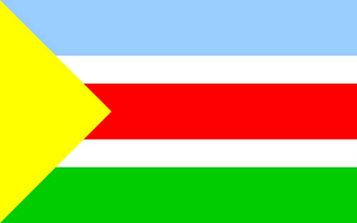 Drapeau gmina Bralin grand format pour célébration et décor extérieur