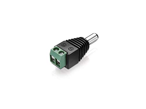 DC-Steckverbinder 5,5x2,1mm mit Kabel-Klemmen Terminal-Block 2-Pin DC Verbindung