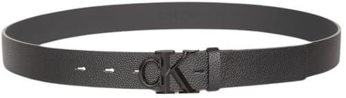 Calvin Klein Uomo Cintura Buckle 3,2 cm con Fibbia con