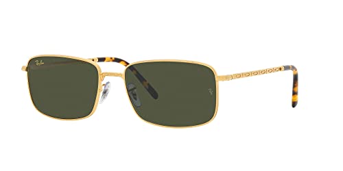Ray-Ban Unisex RB3717 Rectangular Sunglasses, Legend Gold/Green, 57 mm - image 2