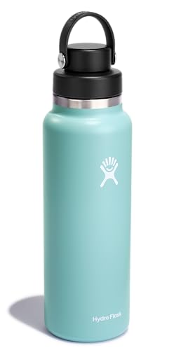 Image of Hydro Flask Water Bottle - Insulated Stainless Steel - Wide Mouth Chug Lid, Non Spill, Leakproof in 40 Oz Dew