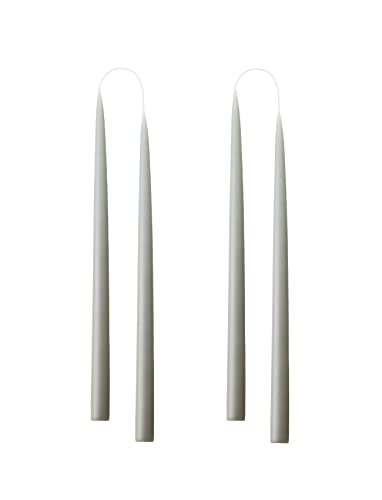 Kunstindustrien, Velas de colores grises, 100% parafina sólo color añadido, 4 uds Cover