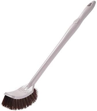 Toilet Brush Long Handle Toilet Brush No Dead Angle Bathroom Cleaning Household Set Toilet Brush and Holder(Pink)