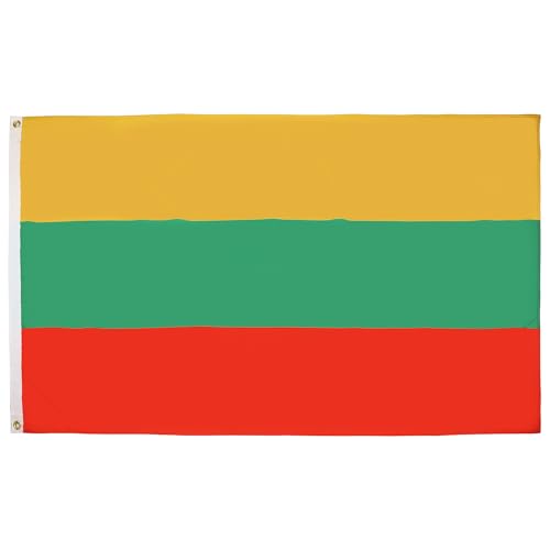 AZ FLAG - Drapeau Lituanie - 90x60 cm - Drapeau Lituanien 100% Polyester Avec Oeillets Métalliques Intégrés - Pavillon 50 g