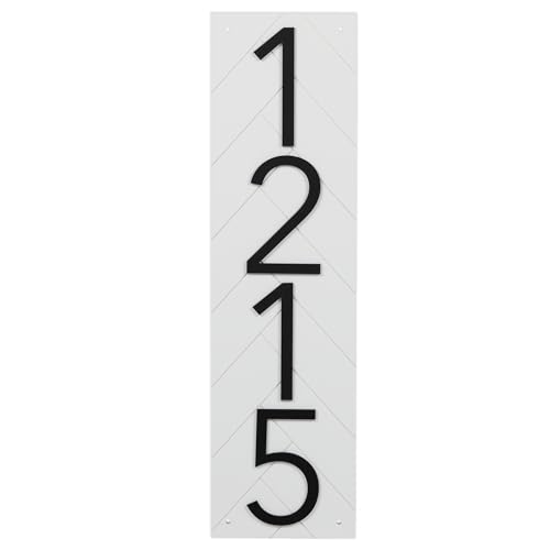 Discovered Designs – 20” Custom Address Number Sign - Black