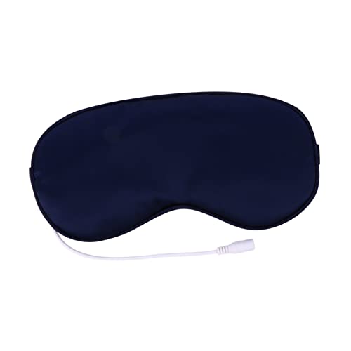 Didiseaon Constant Temperature Steam Eyeshade Sleep Heating Mask USB Adjustable Warm Heated Eyelids Steam Eyes Patch Lavender Eye Pad Blue Polyester
