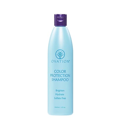 Ovation Color Protection Shampoo - Brightens and Hydrates Treated Hair - 12 oz - With Rice Bran, Avocado, Passionfruit Seed Oils