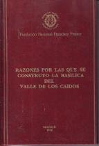 RAZONES POR LAS QUE SE CONSTRUYÓ LA BASÍLICA DEL VALLE LOS CAIDOS