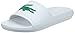 Lacoste Croco Slide 119 1 CMA, Sandales Bout ouvert Homme -Blanc (White/Green) - 42 EU